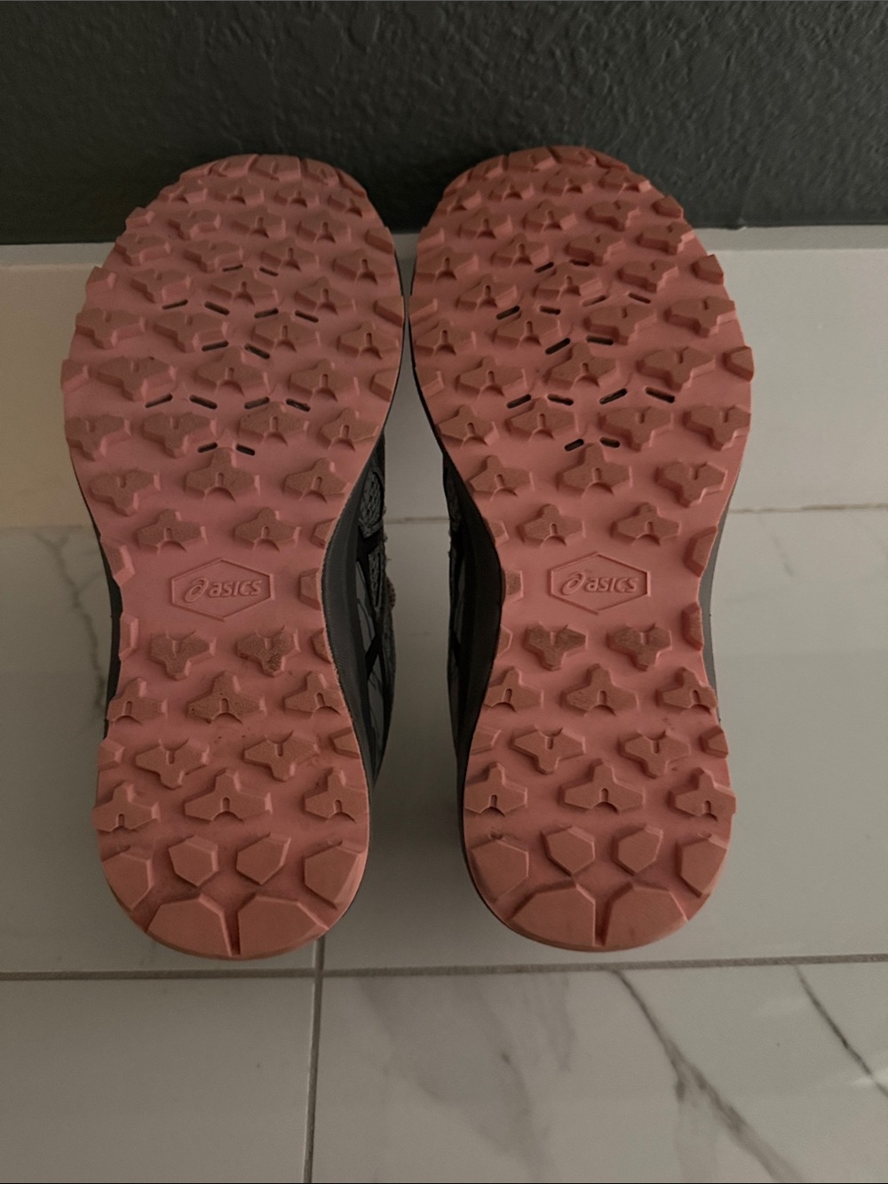 ASICS Women's Gray and Pink Athletic Running Sneakers - Picture 4 of 4